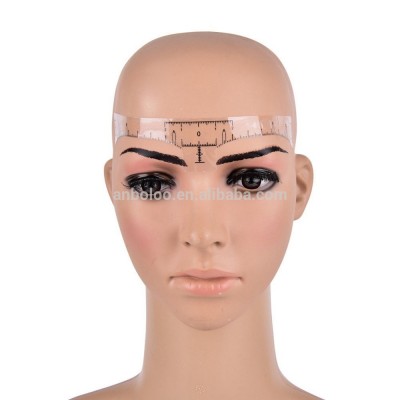 Plastic makeup eyebrow rulers ticker