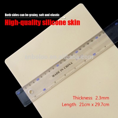 Two sides thickened silicon tattoo practice skin for new learner permanent makeup training tattoo blank practice skin