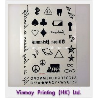 New Design Cosmetic Grade Various Shapes Temporary Tattoo Sticker