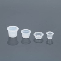 White Color Plastic Disposable Tattoo ink cups Eyelash Glue Cup Supplier