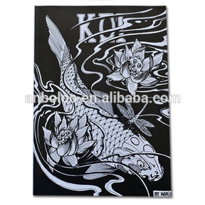 Fashionable tattoo designs fishes drawings